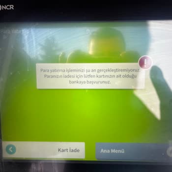 Ortak ATM'de Para Yatırma İşlemi Gerçekleşmedi Ve Süreç Gecikiyor
