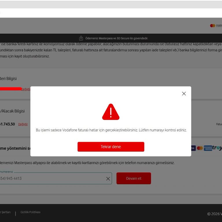 Devir Sonrası Açıklanamayan 1700 TL Borç Ve Ödeme Hatası