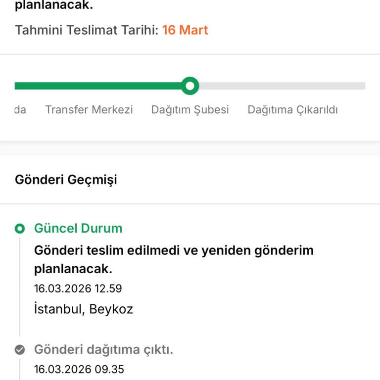 Aras Kargo Kargom Getirilmedi Ve Şube Personeli Saygısız Davrandı