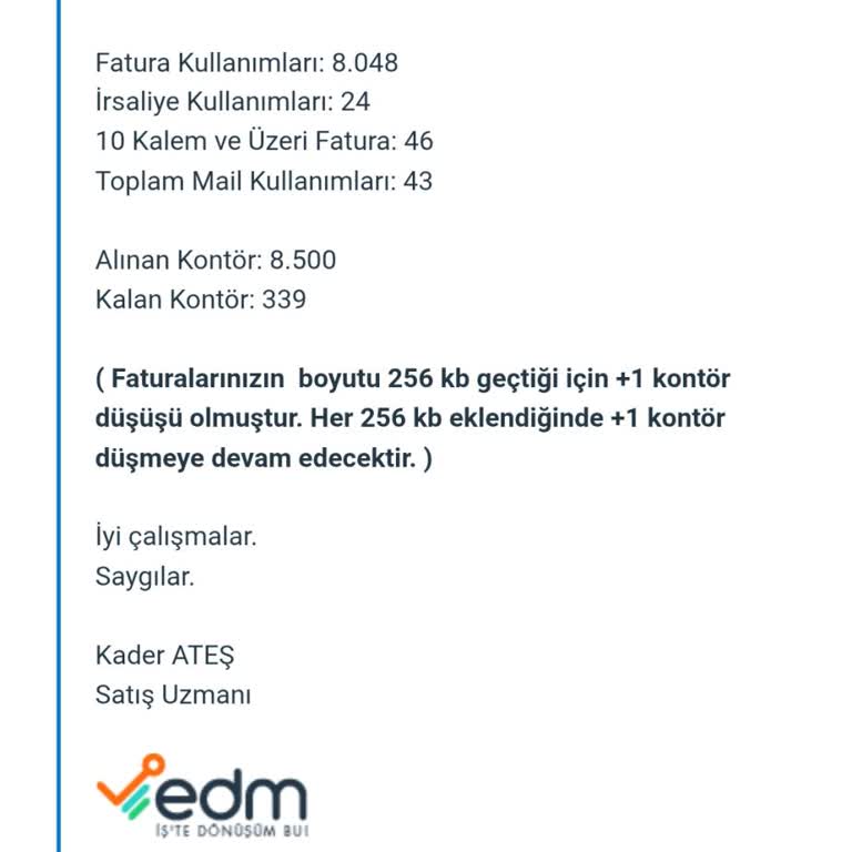 EDM Bilişim’de Satın Alınan Kontör Şartlarının Tek Taraflı Değiştirilmesi Ve Haksız Kesintiler