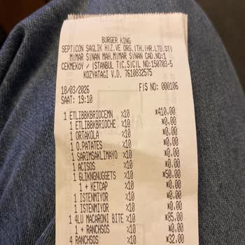 Hijyen Ve Ürün Kalitesi Sorunu Nedeniyle Çekmeköy Burger King Şubesinden İade Talebi