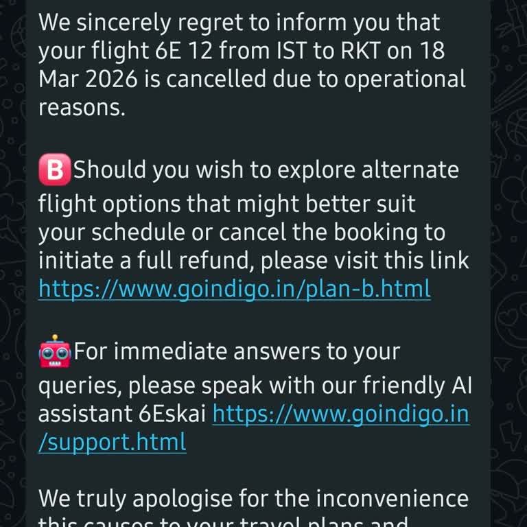 Indigo Havayolları Üç Kez Tarih Değişikliğine Uğradı Ve Son Olarak Da Tamamen İptal Edildi