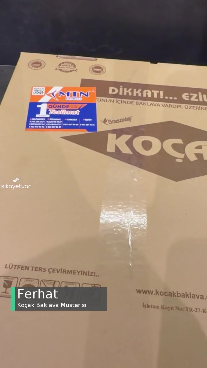 Koçak Baklava Özel Kuru Baklava Aldım, Altı Komple Şekerlenmiş Çıktı videonun kapak resmi