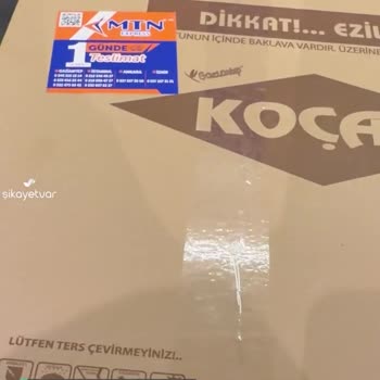 Koçak Baklava Özel Kuru Baklava Aldım, Altı Komple Şekerlenmiş Çıktı