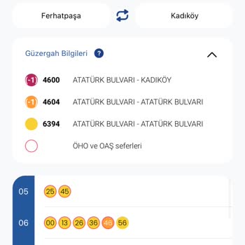 Android Uygulamasında 19t-1 Ring Otobüsleri Turuncu Renkte Görünmüyor