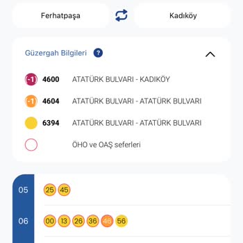 Android Uygulamasında 19t-1 Ring Otobüsleri Turuncu Renkte Görünmüyor