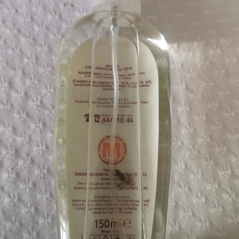 Migros Limon Kolonyasında Şüpheli Madde, Müşteri Hizmetleri Çözüm Sunmuyor