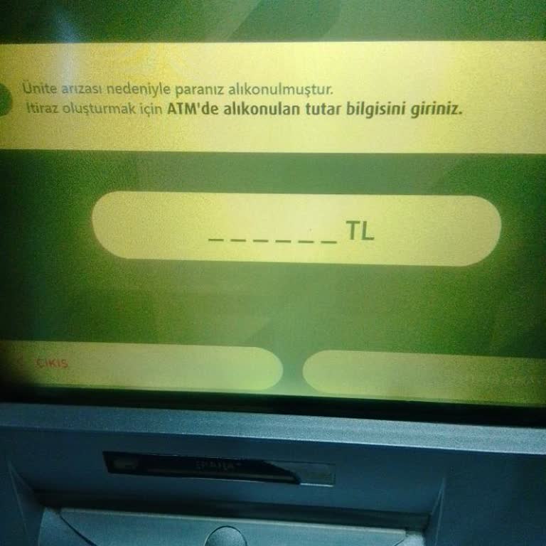ATM Arızası Nedeniyle 2.200 TL Eksik Yatırma Ve Cevapsız Müşteri Hizmeti