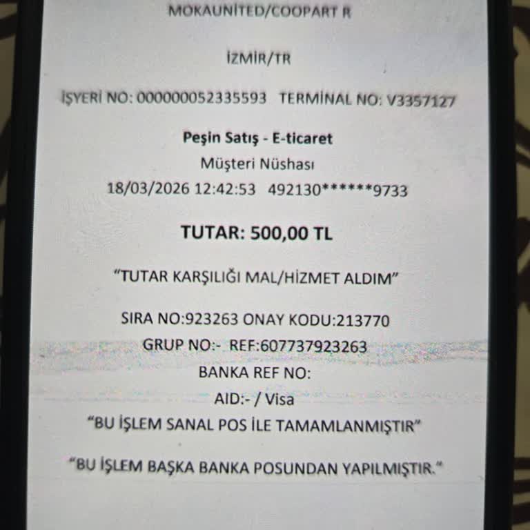 Kredi Kartından Çekilen 1000 TL Brewmood Hesabına Yansımadı