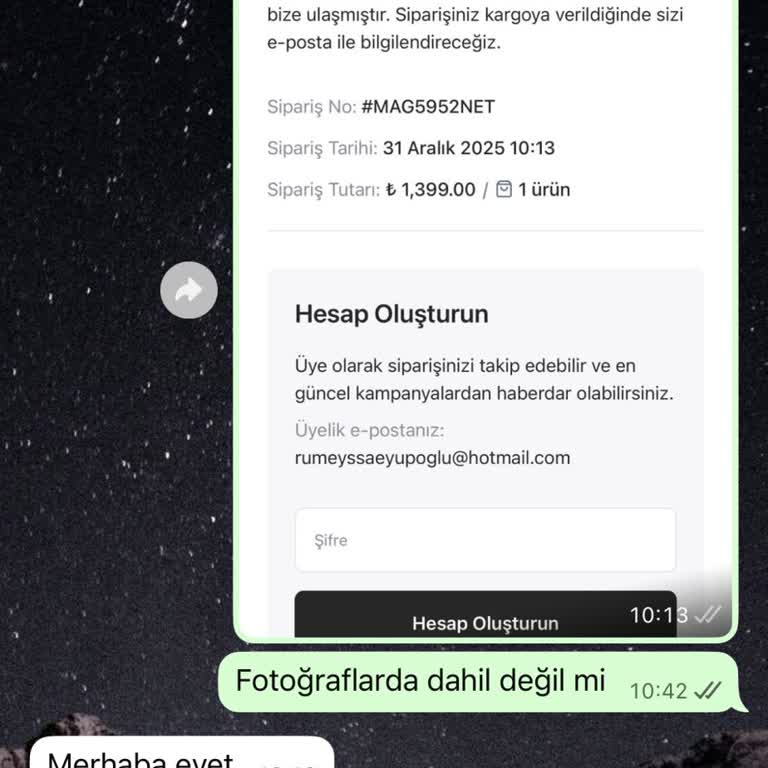 Gönderilmemiş Magnet Siparişi Ve Geri Ödeme Sorunu
