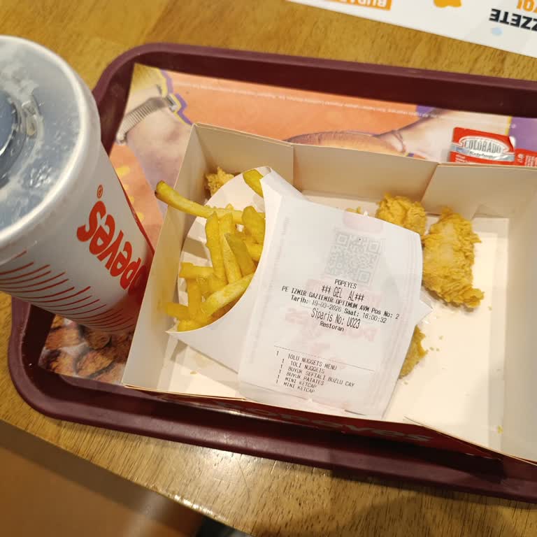 İzmir Optimum Popeyes’te Patates Az, Personel Kibirli
