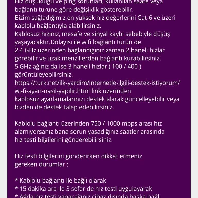 TurkNet 1000Mbps Vaadi 94Mbps Hıza Düşerek 7 Ay Mağduriyet Yarattı