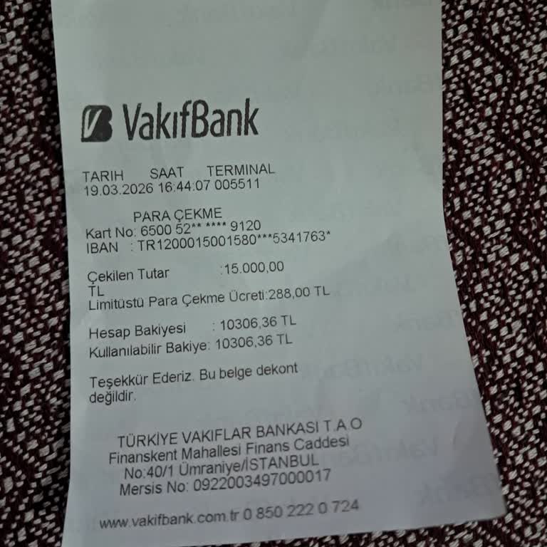 Haksız Çekim Ücreti Kesintisi İadesi Talebi