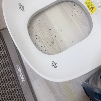 Yan Tarafından Sızdıran Kedi Tuvaleti, Şiddetli Koku Ve Parke Hasarı