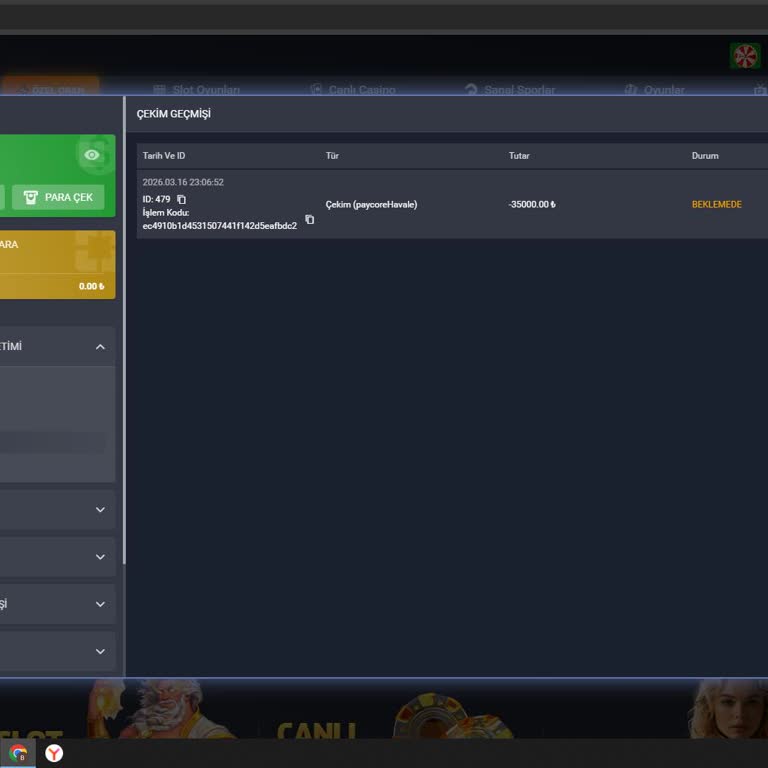 Kaya Palazzo Bet Para Çekme Sorunu Yaşadım