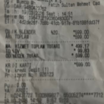 İlk Kullanımda Alev Alan Blender Ve Çözümsüz İade Talebi