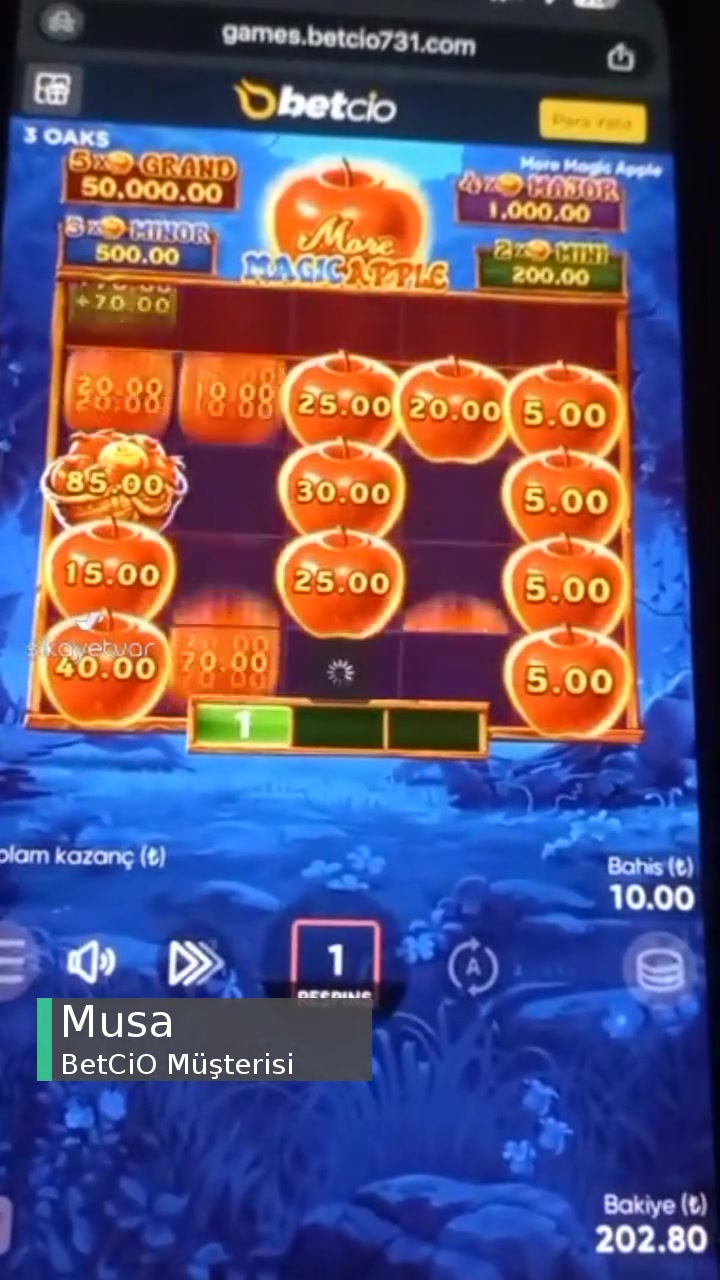 Betcio More Magic Apple Oyununa Spinde Müdahale videonun kapak resmi