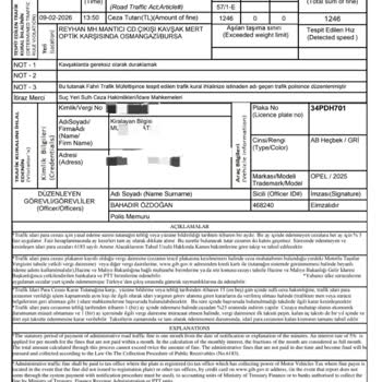 Kiralanan Araçta Alakalı Olmayan Trafik Cezası Ve Dekont Eksikliği