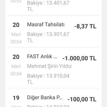 6.000 TL Çekim İşlemi Başarılı Görünmesine Rağmen Para Banka Hesabına Yatırılmadı