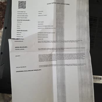 Teknoser Servisi Laptopumu Kırık Ve Çiziklerle Geri Döndü, Vidalar İade Edilmedi