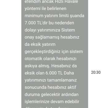 Havale İle Gönderdiğim 1000 TL Hesaba Yansımadı Ve Ek Para Talep Ediliyor