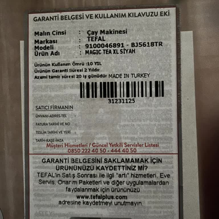 Tefal Servisi Değişim Verdi, Çağrı Hipermarket Reddiyle Mağdur