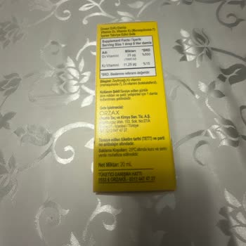 Ocean D Vitamini Damlalarının Orijinalliği Kontrolü Talebi