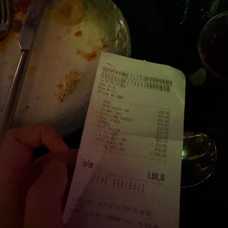 Filika Meyhane Menüde Gösterilen Düşük Fiyatla Gerçek Ödeme Arasındaki Güven Sarsıcı Fark