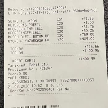 A101 Darıca Şubesinde Etiket Hatası Nedeniyle 219 TL Fazla Ücretlendirme
