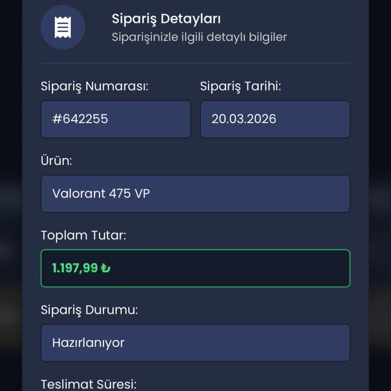 Valorant Pin Siparişi Teslim Edilmedi Ve İletişim Cevapsız