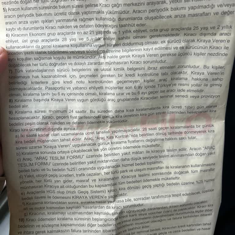 Sözleşmeye Aykırı 1 Gün Ek Kira Ücretine İtiraz