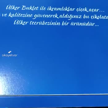 Ülker Bozuk, Erimiş Ürün