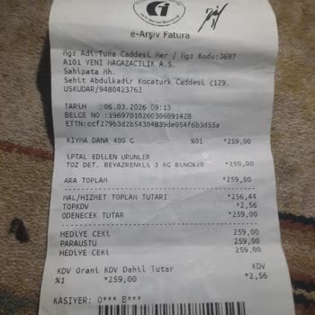 A101 Hediye Çekinde Bakiye Yanlış Gösteriliyor