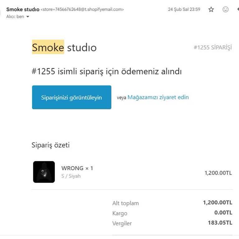 Smokestd.com Siparişimi Göndermedi
