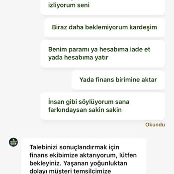 Havale Yatırımı Hesaba Yansımıyor, Müşteri Desteği Cevapsız