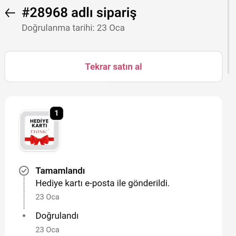 Gönderilmemiş Taytlar İçin Ücretin Hemen İadesi