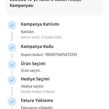 Samsung S Wallet 15.000 TL Hediye Çeki Gecikmesi Ve Bilgilendirme Eksikliği