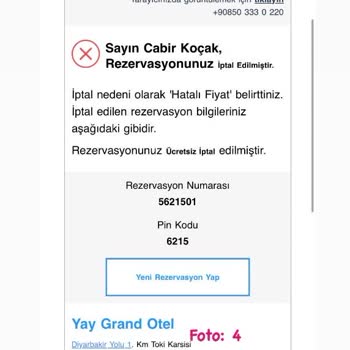Onaylı Rezervasyonun Fiyat Hatası Nedeniyle İptali Ve Zorunlu Ek Ücret