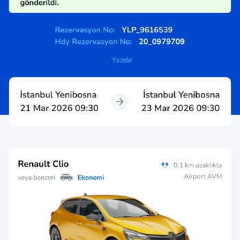 Yolcu360 Üzerinden Bayram Araç Rezervasyonum Nedensiz İptal Edildi