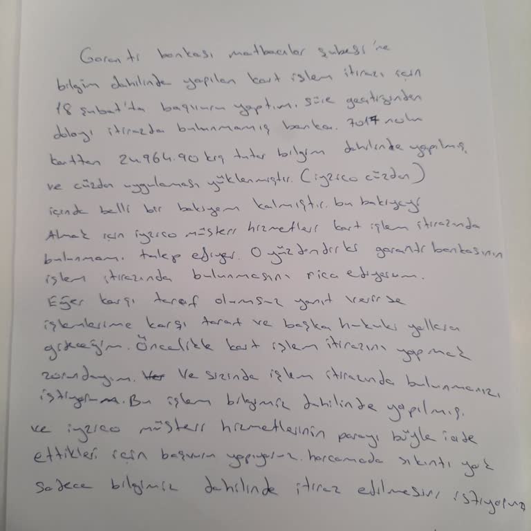 Garanti Bankası’nın İşlem İtirazı Ve Bakiye İadesi Sorunu
