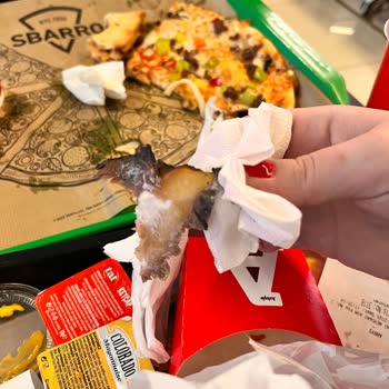 Arby's'de Mini Baget Menüde Belirsiz Parça Hijyen Ve Sağlık Riski Oluşturdu