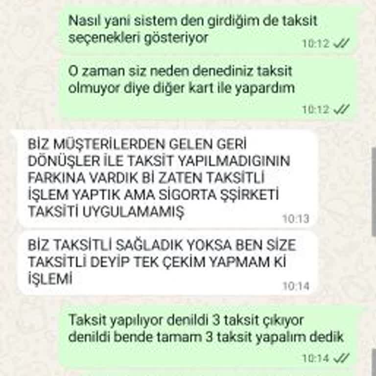 Zürih Sigorta'nın Tek Seferlik Çekimi Ve 3 Taksit Anlaşmasının İhlali