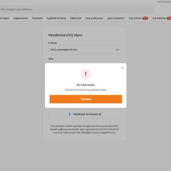 Şifre Sıfırlama E-posta Sorunu Ve Hesaba Giriş Yapamama
