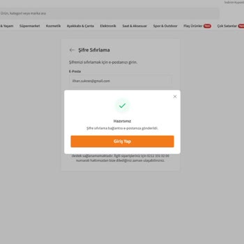 Şifre Sıfırlama E-posta Sorunu Ve Hesaba Giriş Yapamama