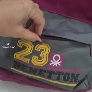 Benetton Sırt Çantası Bozuk Fermuar