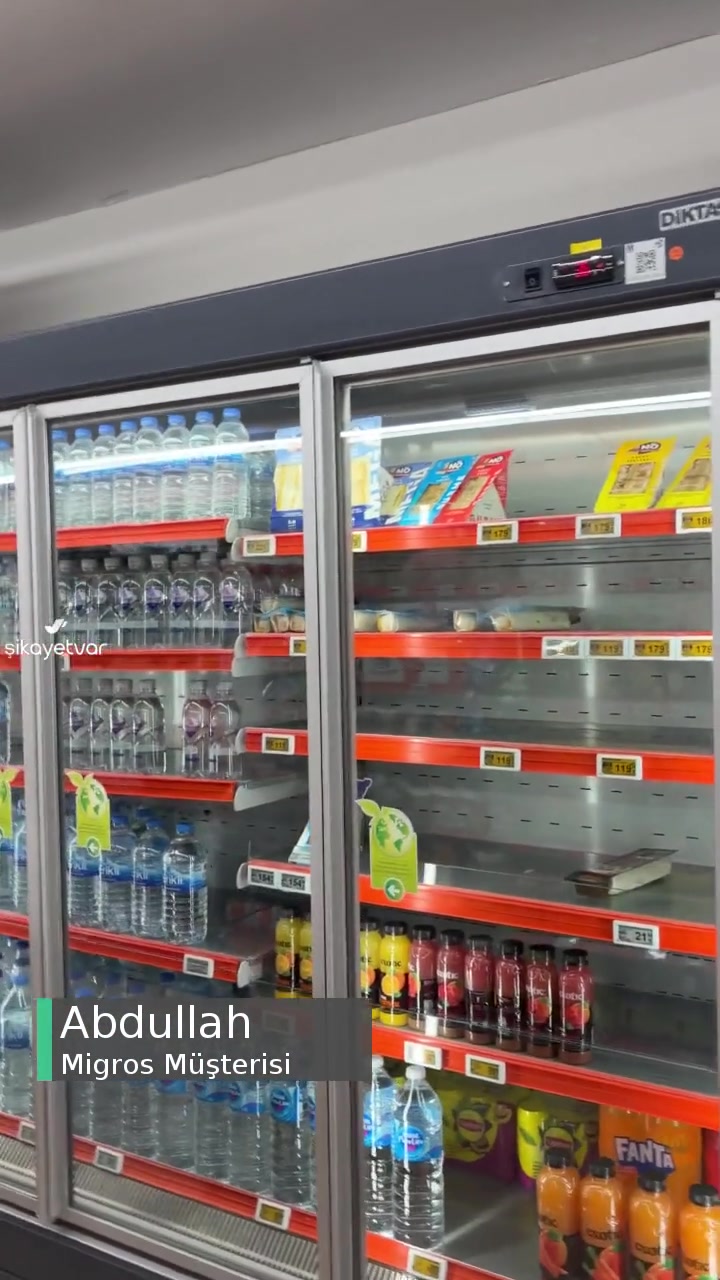 Migros Markette 500 Ml Su Krizi videonun kapak resmi