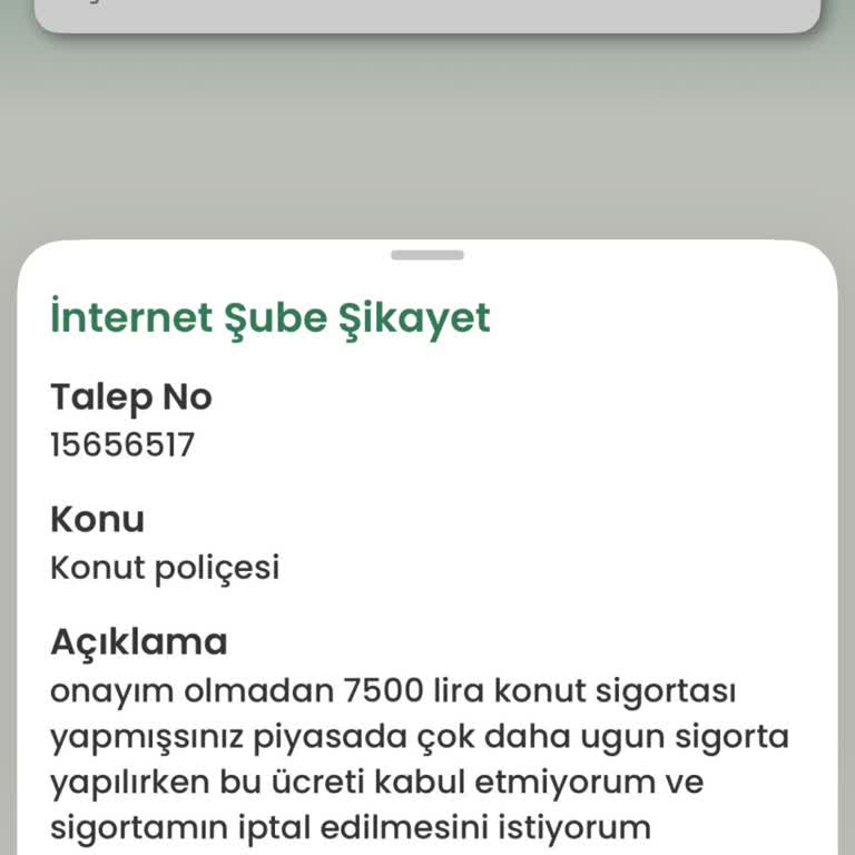 İstemediğim Yüksek Fiyatlı Konut Sigortası Ve Cevapsız İletişim