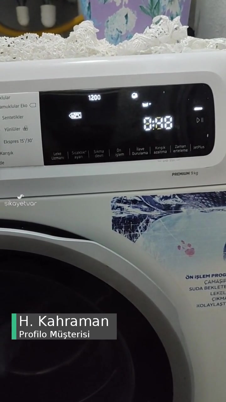 Profilo Çamaşır Makinesi Leke Uzmanı Sorunu! videonun kapak resmi