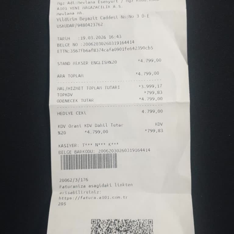 A101 Mağazasında Hediye Kartı İle Alınan Elektronik Ürünün İade Hakkı Reddedildi