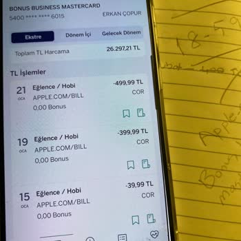 Apple.com/bill Üzerinden İzinsiz 21.830 TL Çekimi Ve İade Talebi